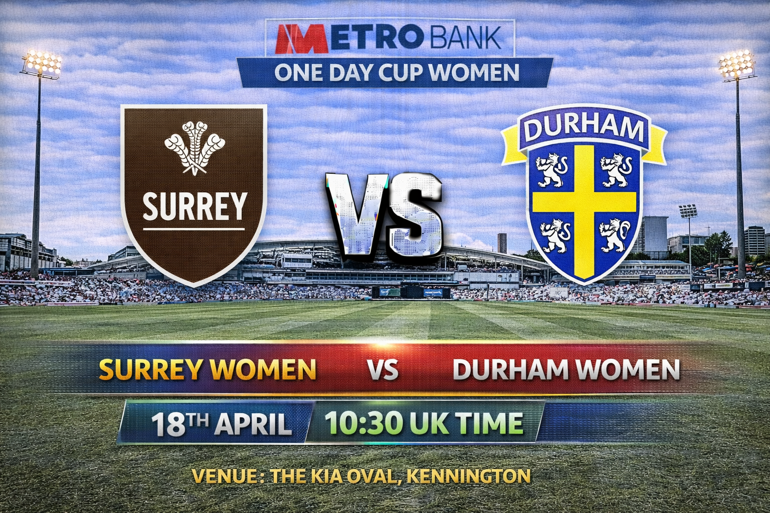 Read more about the article Surrey Women v Durham Women – 18 April – Preview & Prediction