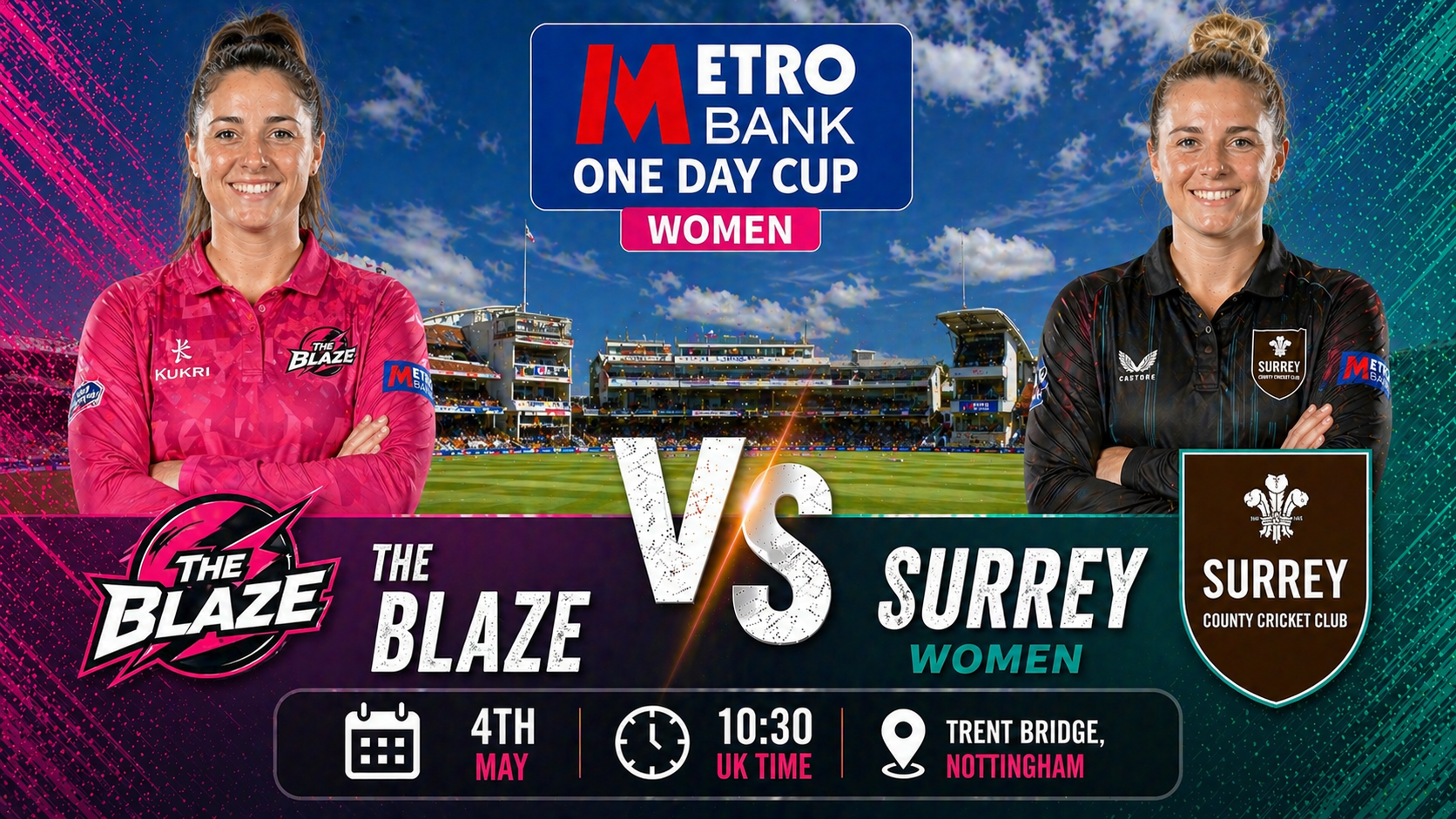 Read more about the article The Blaze v Surrey Women – 4 May – Preview & Prediction