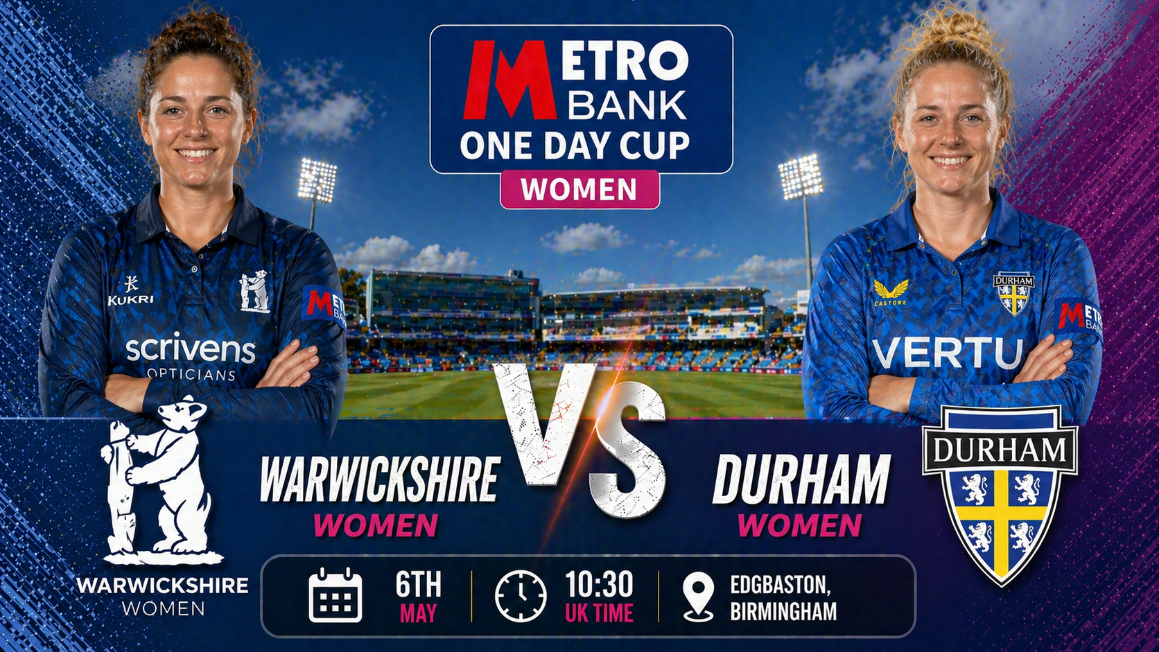 Read more about the article Warwickshire Women v Durham Women – 6 May – Preview & Prediction