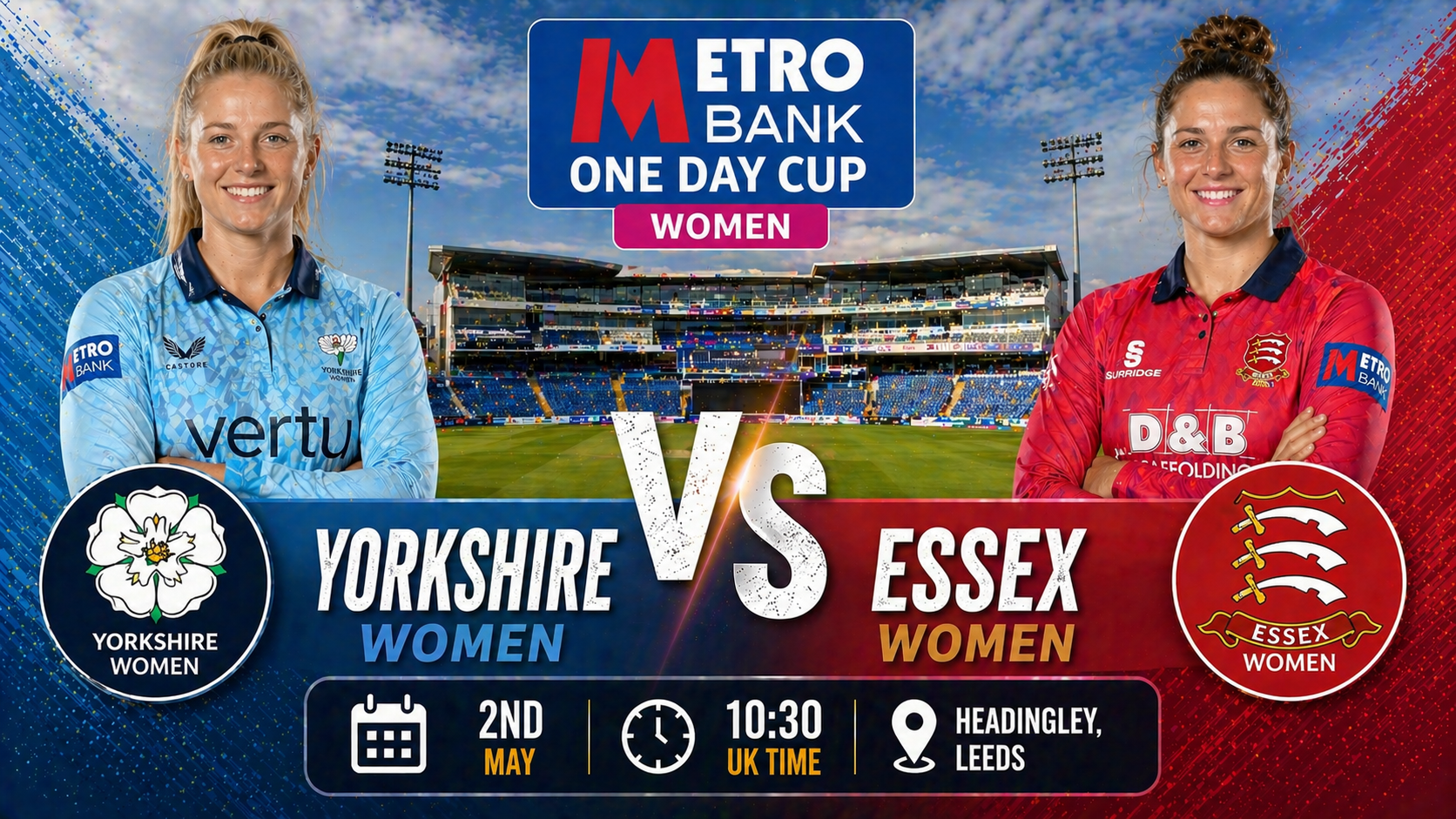 Read more about the article Yorkshire Women v Essex Women – 2 May – Preview & Prediction