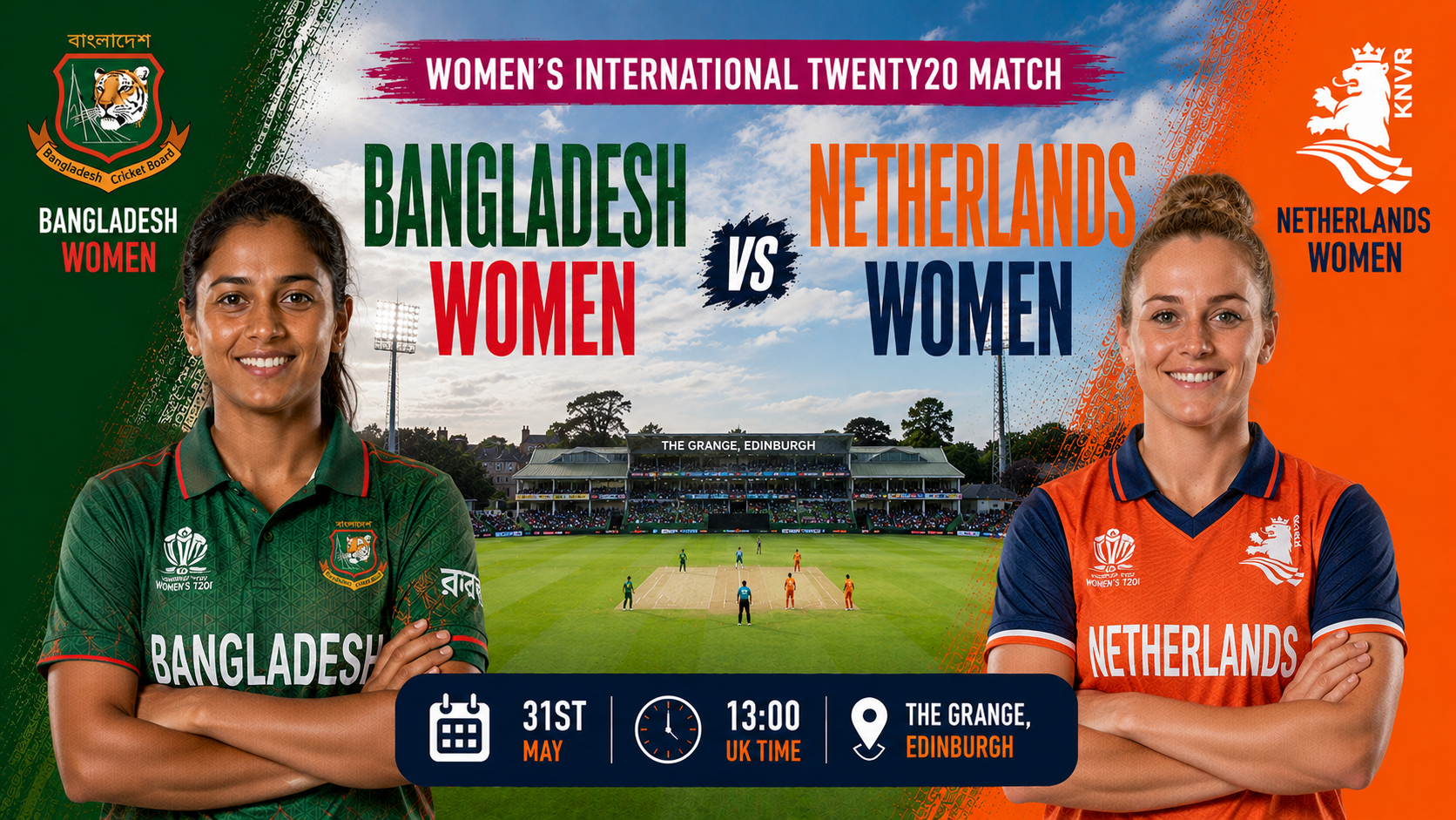 Read more about the article Bangladesh Women v Netherlands Women – 31 May – Preview & Prediction