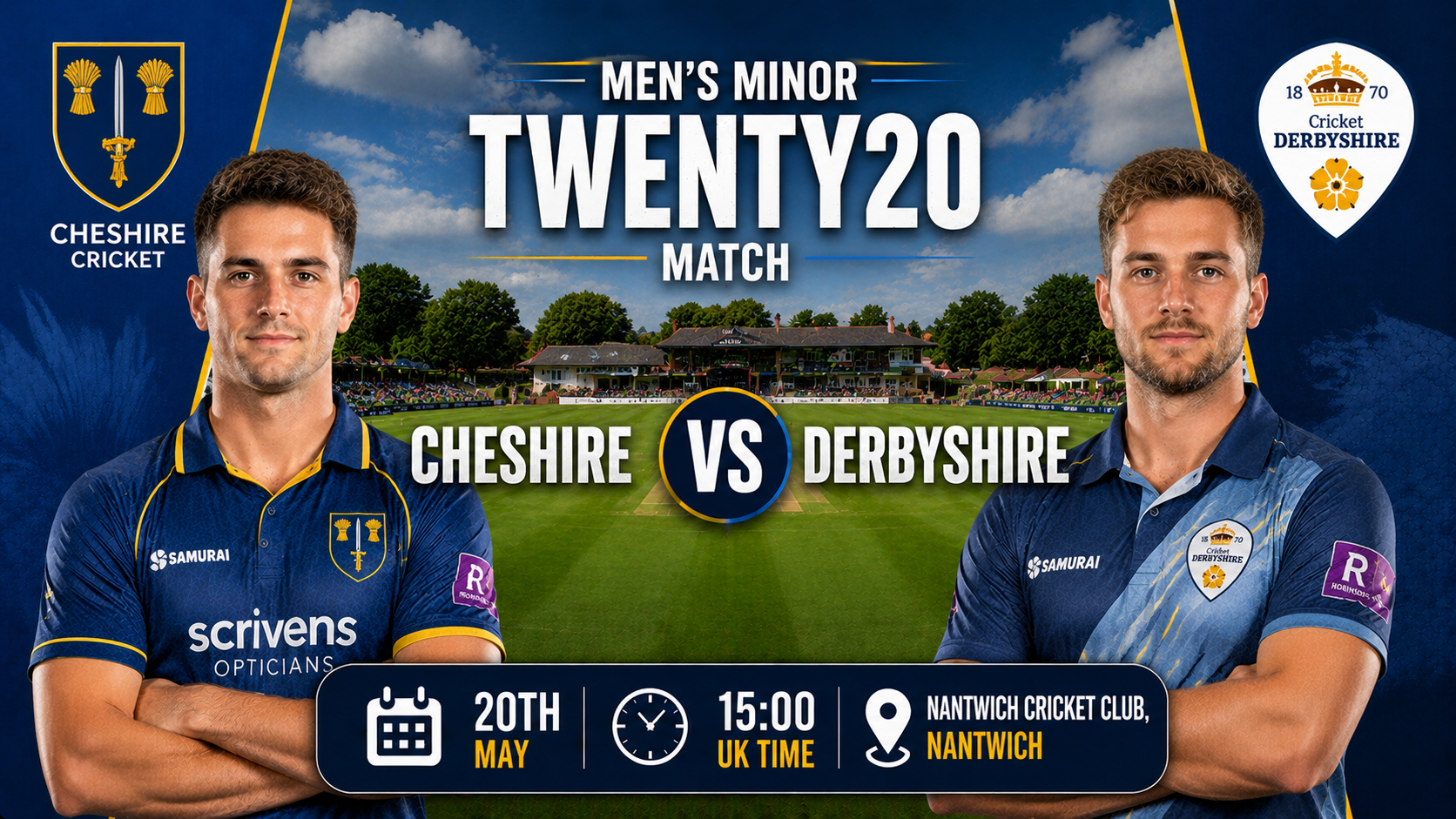 Read more about the article Cheshire v Derbyshire – 20 May – Preview & Prediction