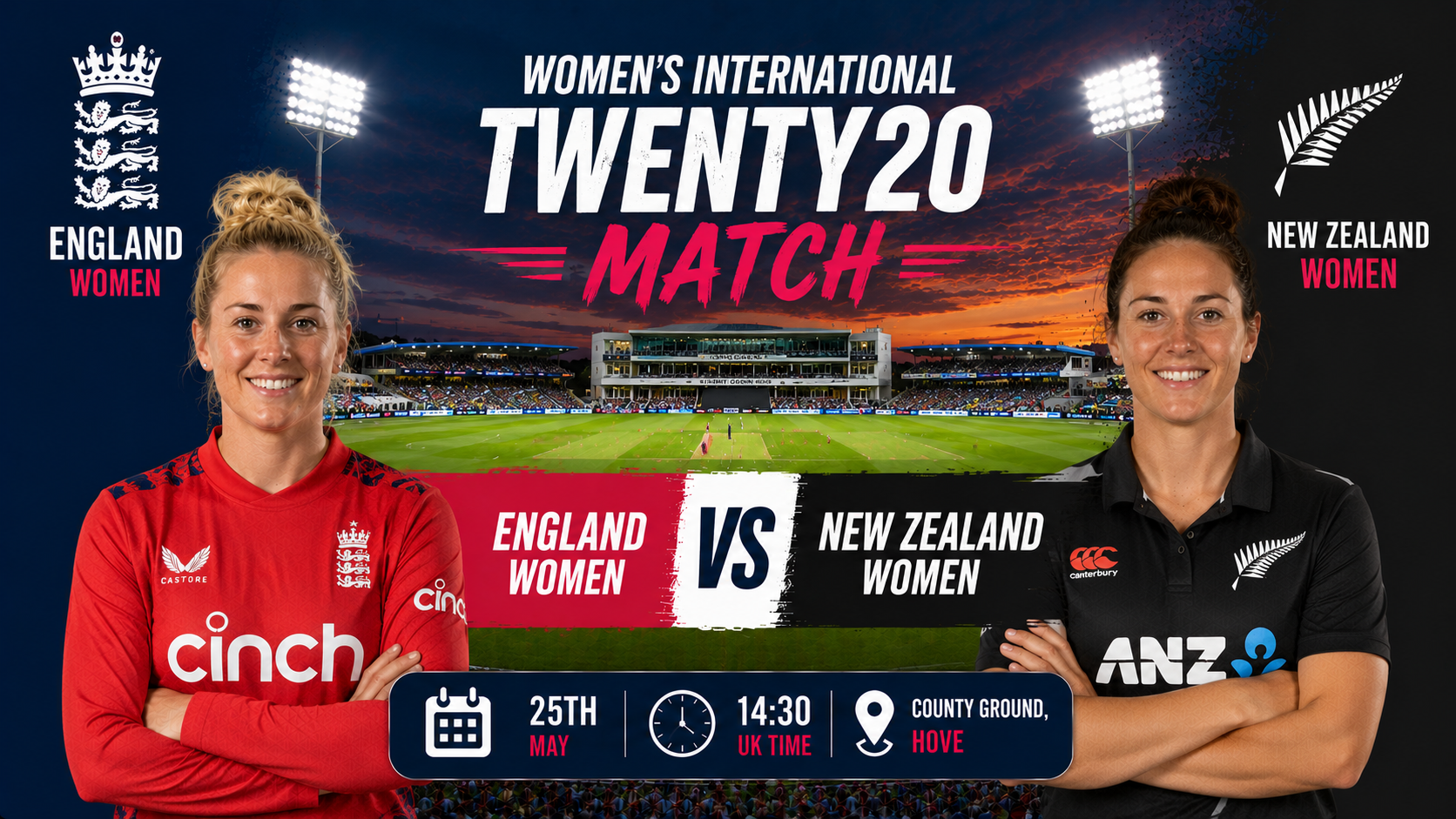 Read more about the article England Women v New Zealand Women – 25 May – Preview & Prediction