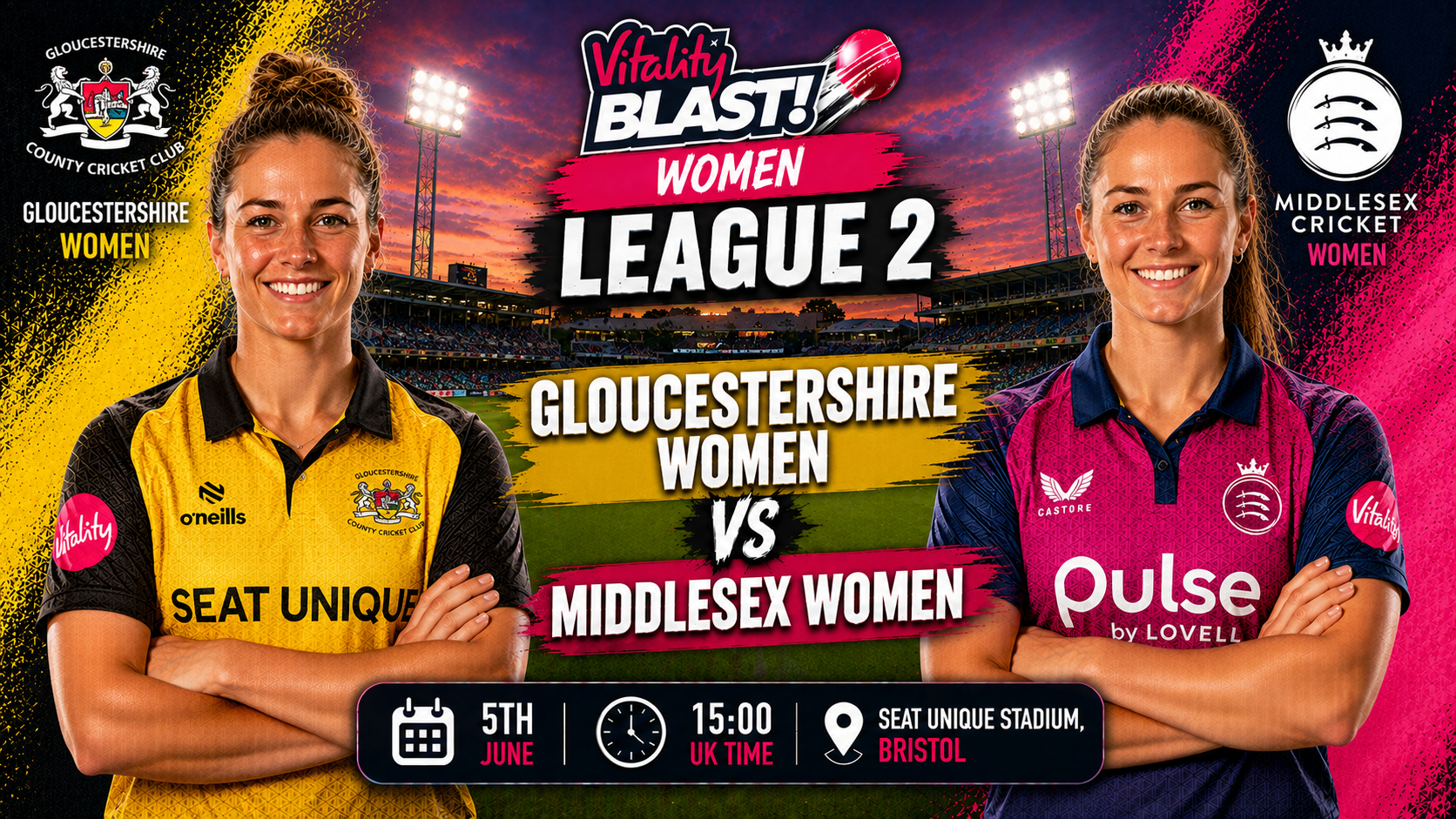 Read more about the article Gloucestershire Women v Middlesex Women – 5 June – Preview & Prediction