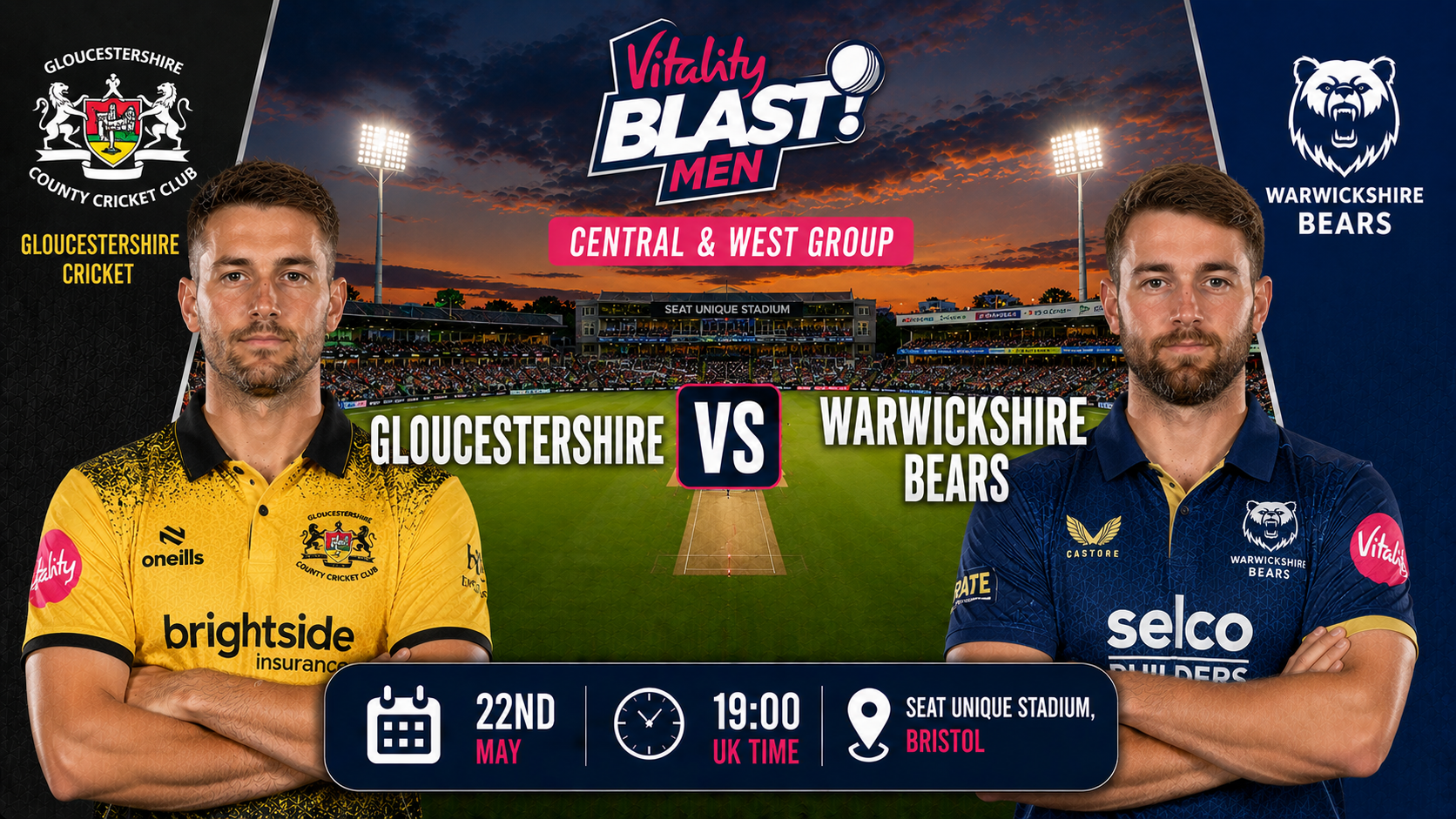 Read more about the article Gloucestershire v Warwickshire Bears – 22 May – Preview & Prediction
