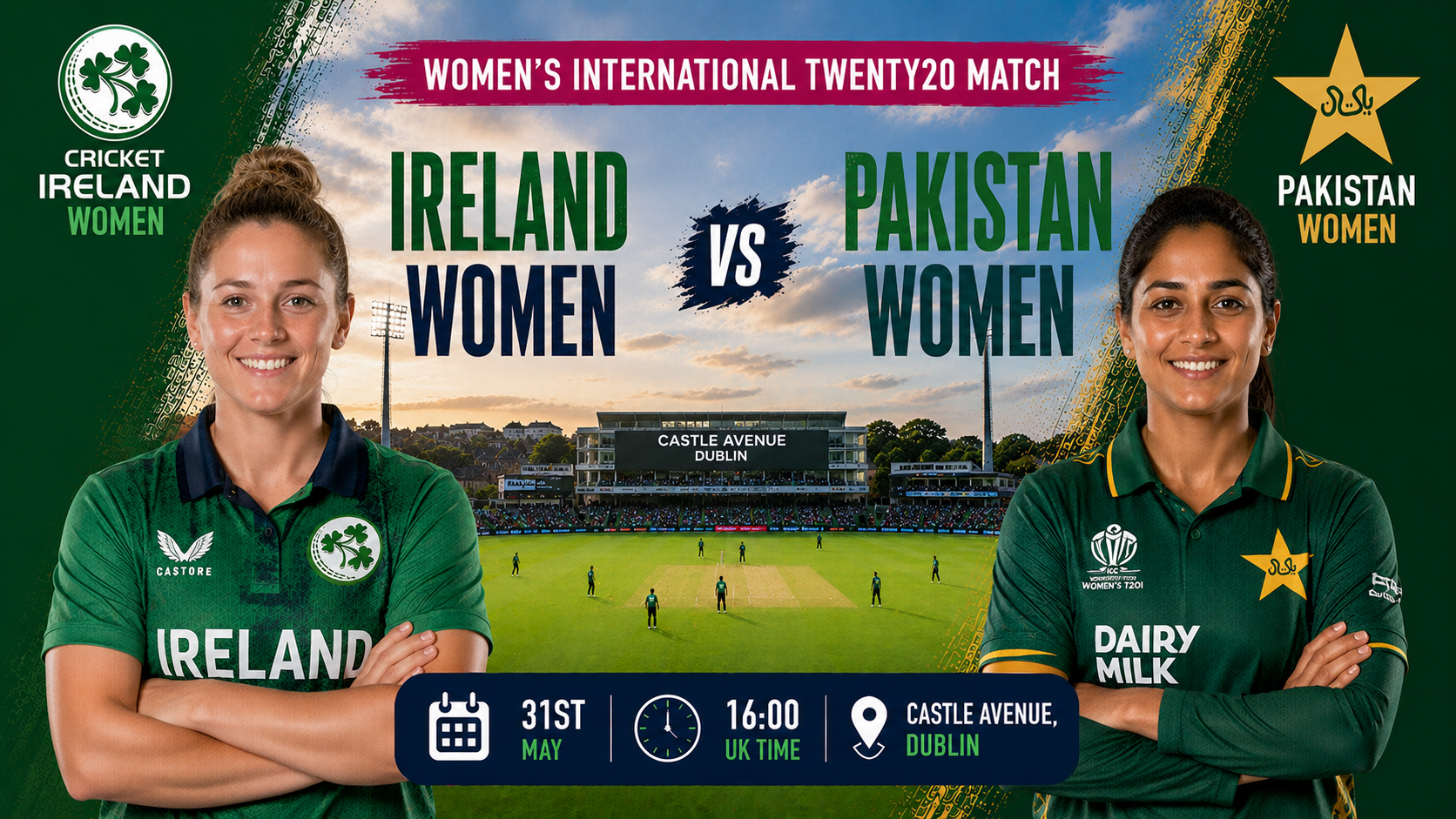 Read more about the article Ireland Women v Pakistan Women – 31 May – Preview & Prediction