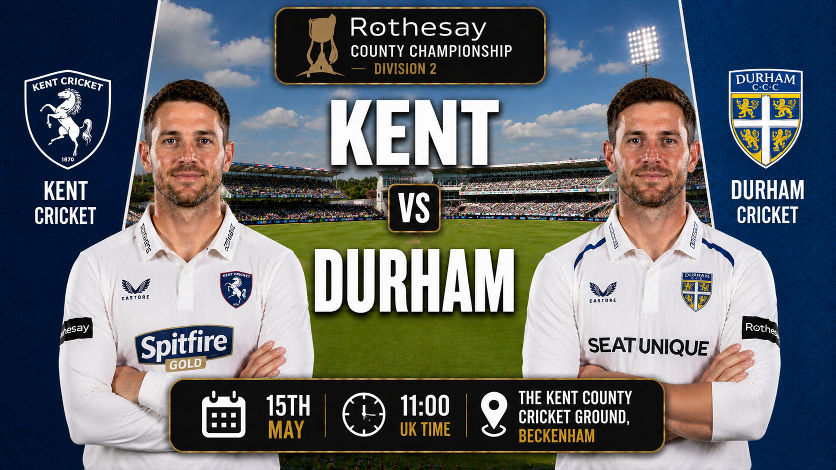 Read more about the article Kent v Durham – 15 May – Preview & Prediction