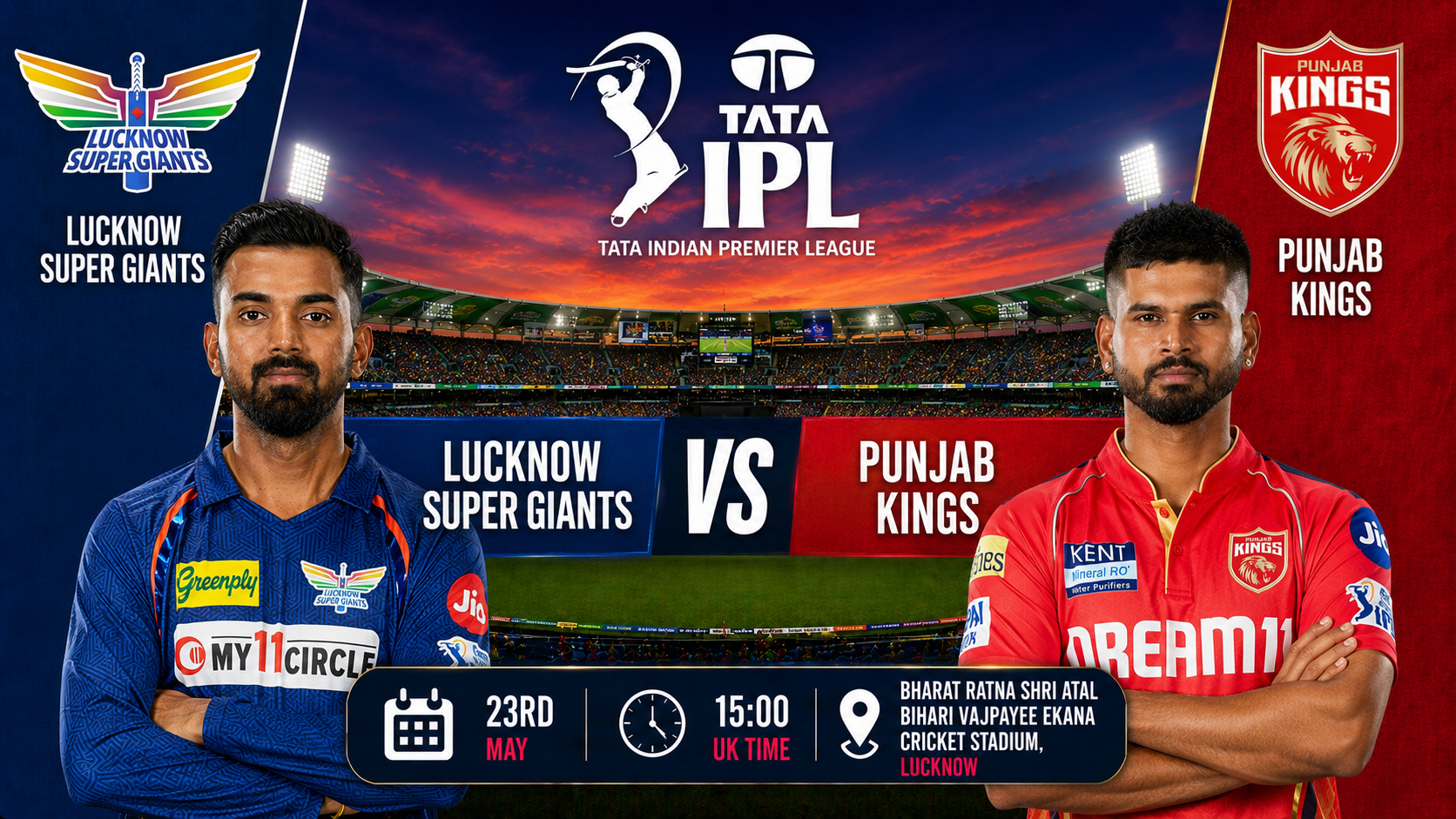 Read more about the article Lucknow Super Giants v Punjab Kings – 23 May – Preview & Prediction