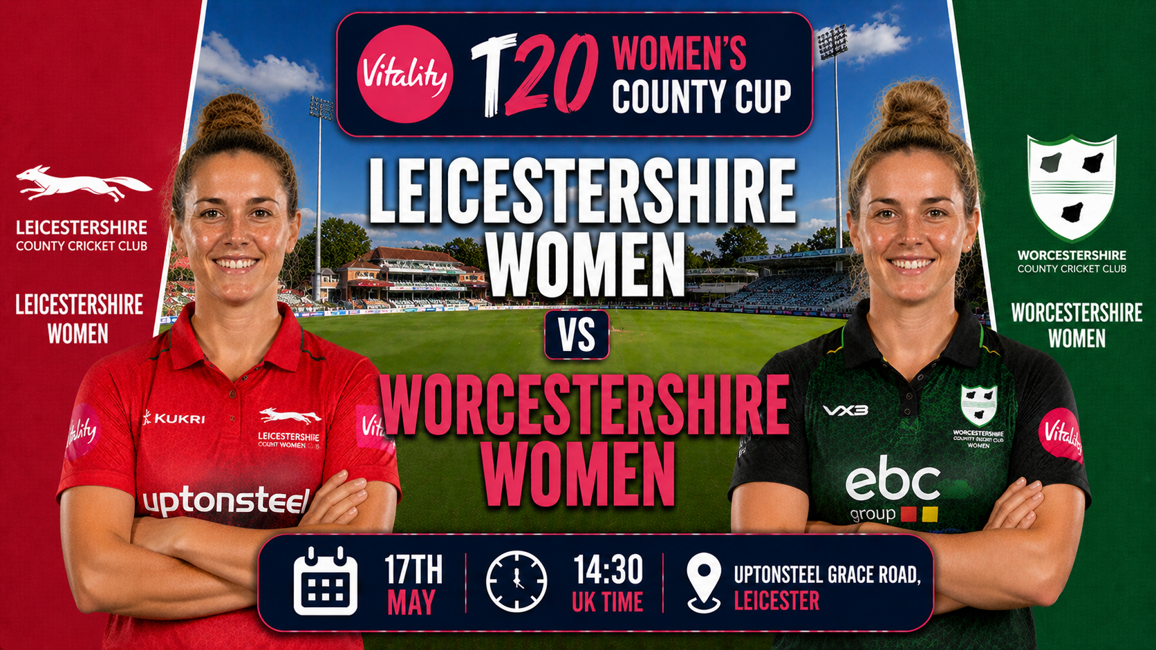 Read more about the article Leicestershire Women v Worcestershire Women – 17 May – Preview & Prediction
