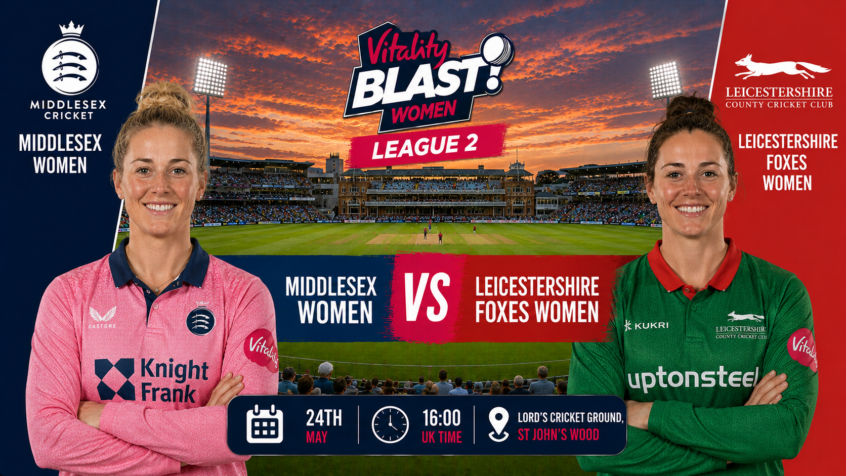 Read more about the article Middlesex Women vs Leicestershire Foxes Women Preview