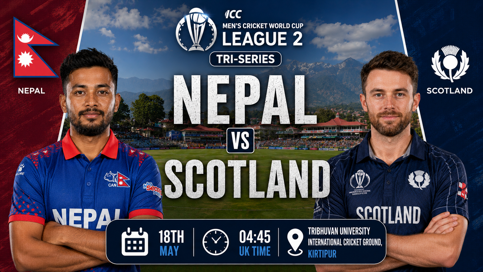 Read more about the article Nepal v Scotland – 18 May – Preview & Prediction