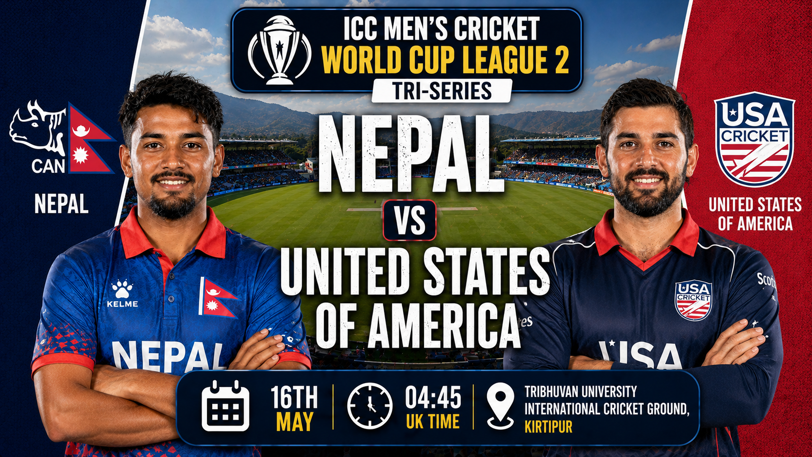 Read more about the article Nepal v United States of America – 16 May – Preview & Prediction