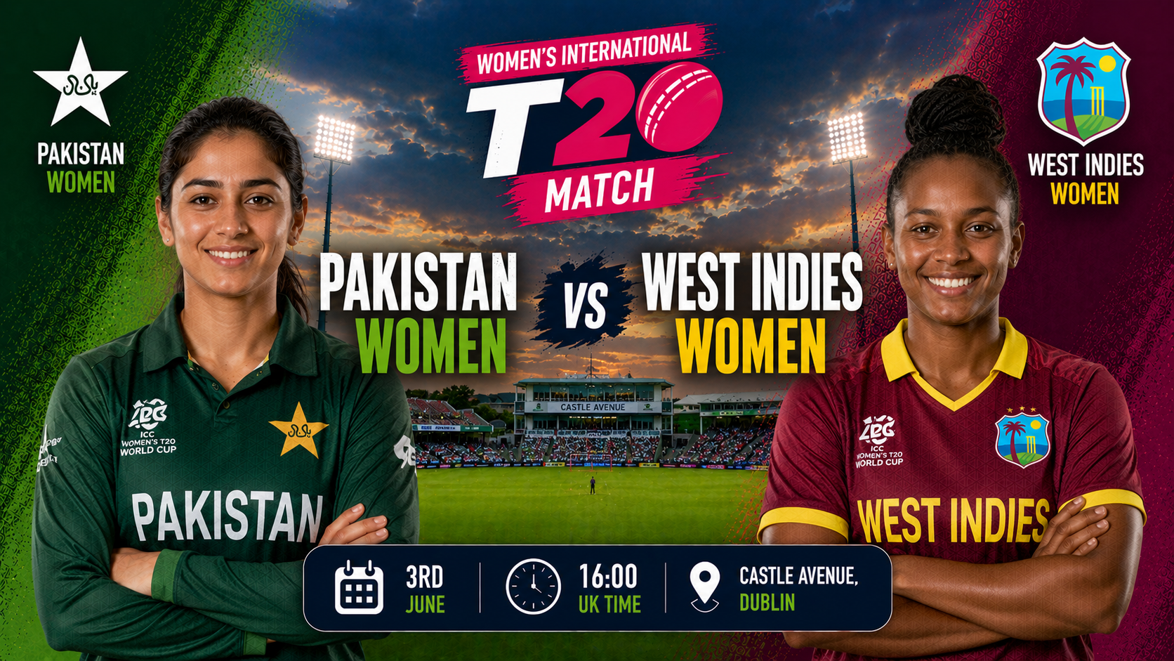 Read more about the article Pakistan Women v West Indies Women – 3 June – Preview & Prediction