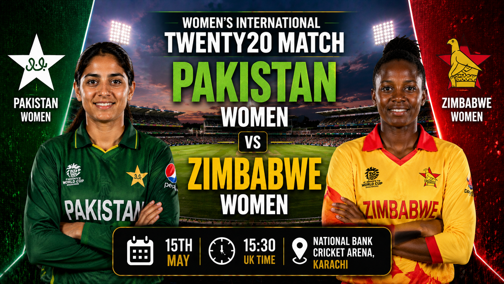 Read more about the article Pakistan Women v Zimbabwe Women – 15 May – Preview & Prediction