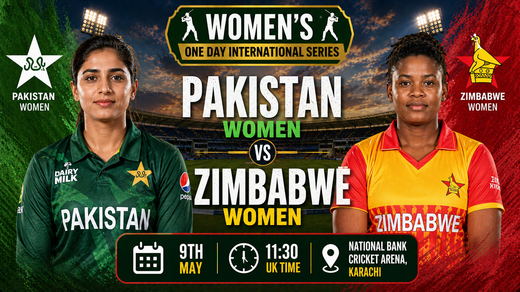 Read more about the article Pakistan Women v Zimbabwe Women – 9 May – Preview & Prediction