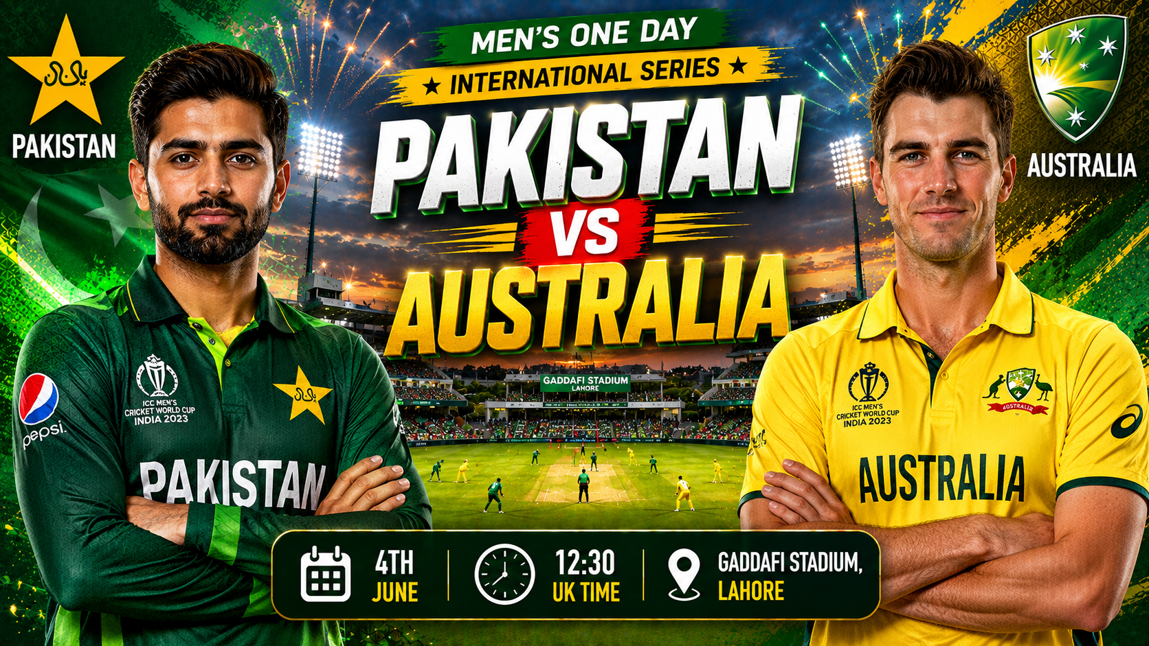 Read more about the article Pakistan v Australia – 4 June – Preview & Prediction