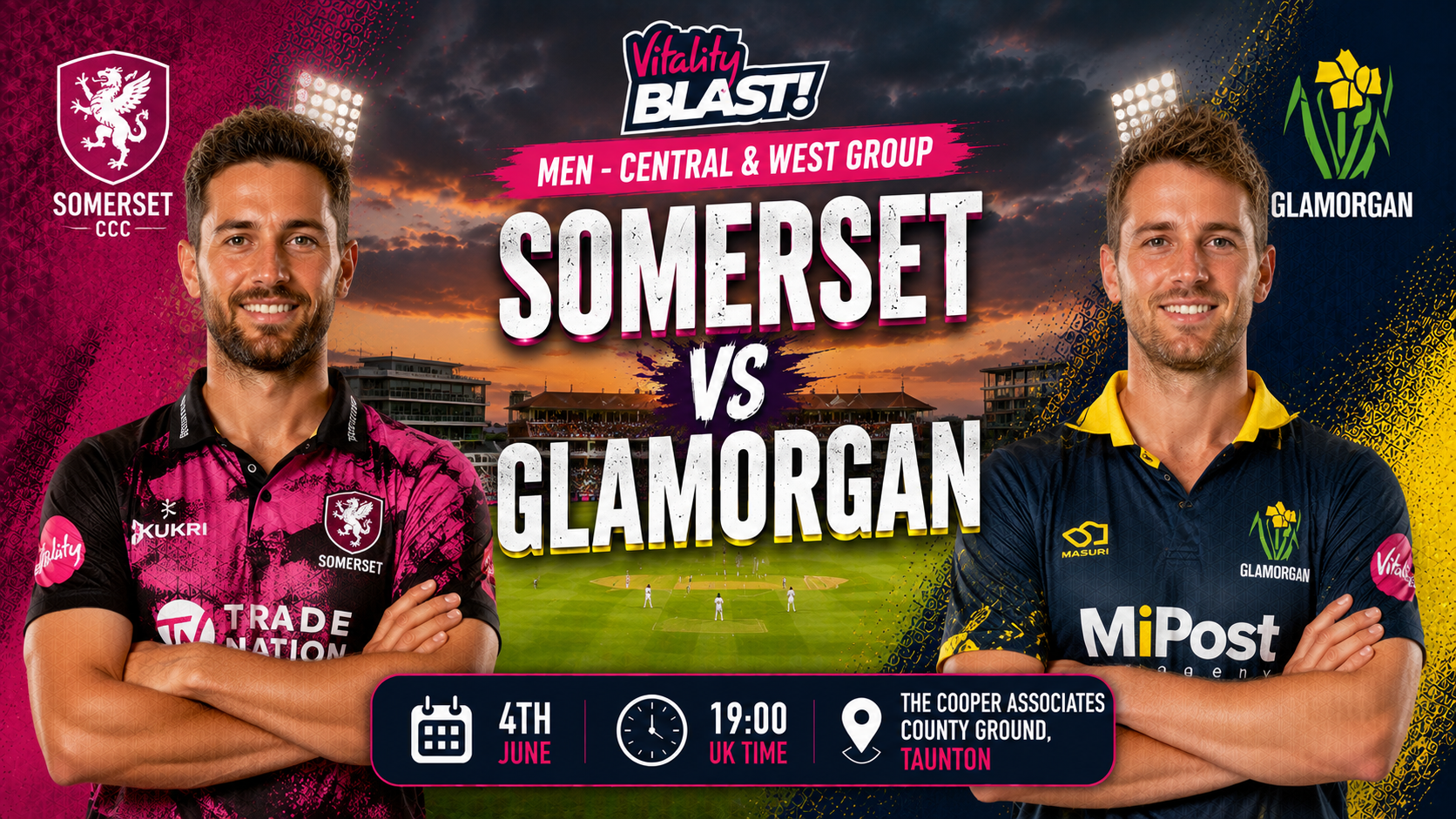 Read more about the article Somerset v Glamorgan – 4 June – Preview & Prediction