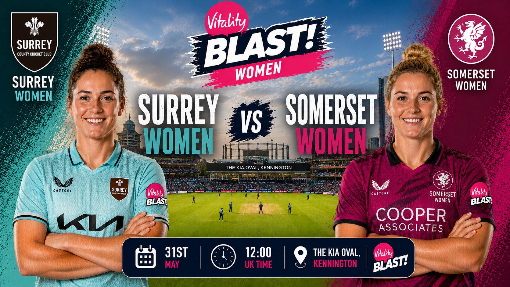 Read more about the article Surrey Women v Somerset Women – 31 May – Preview & Prediction