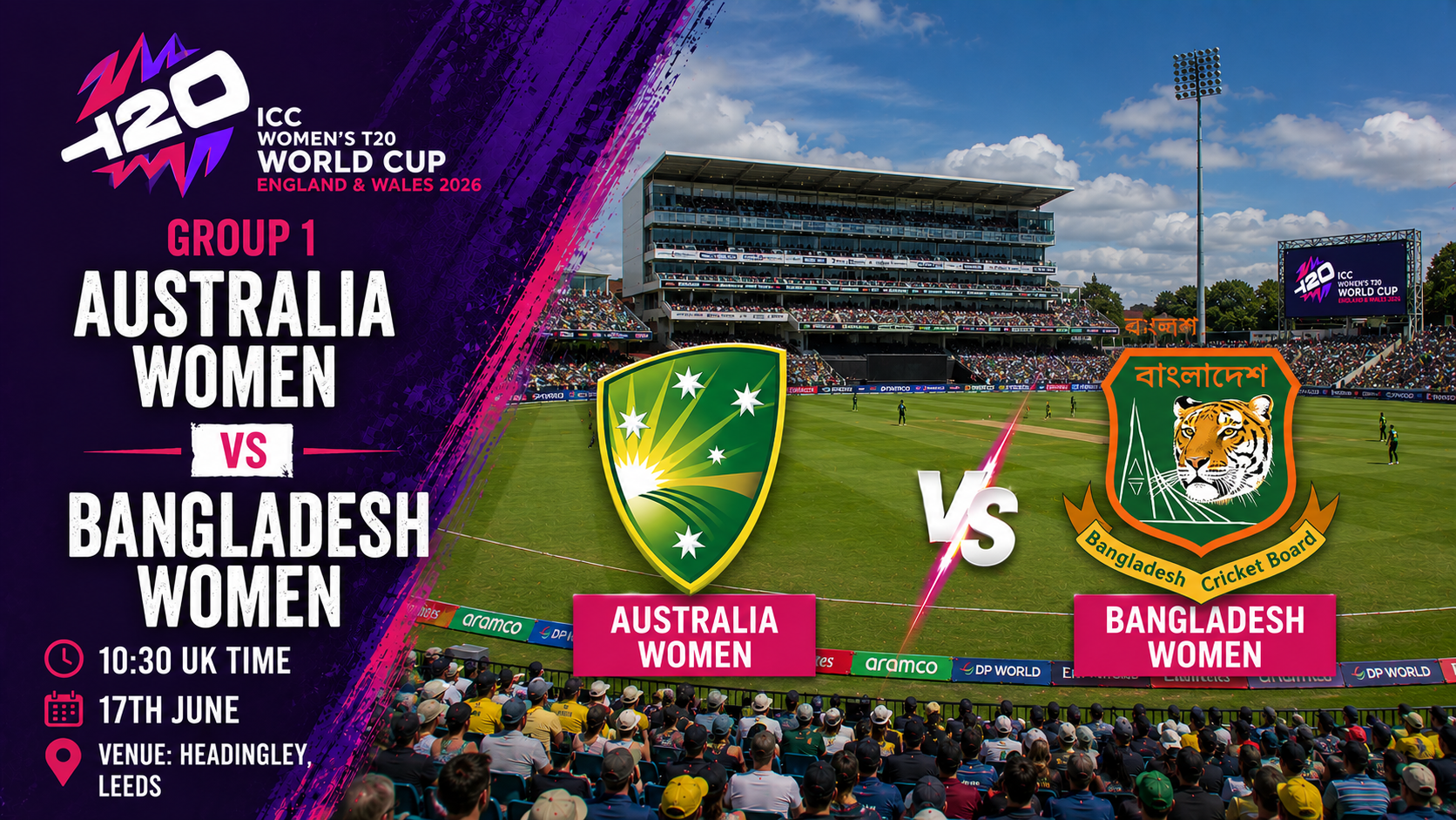 Read more about the article Australia Women v Bangladesh Women – 17 June – Preview & Prediction