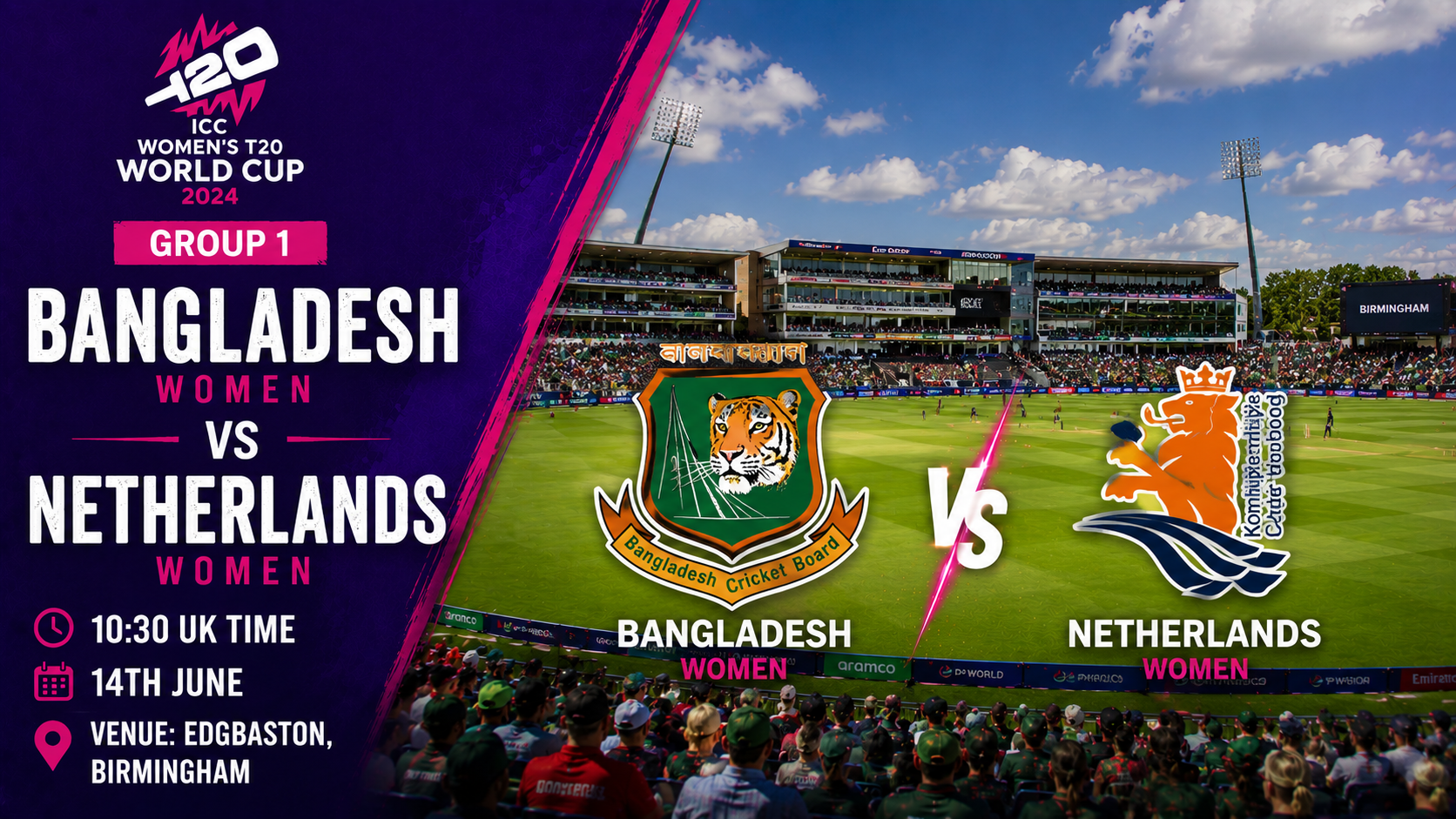 Read more about the article Bangladesh Women v Netherlands Women – 14 June – Preview & Prediction