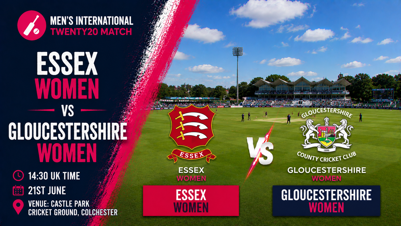 Read more about the article Essex Women v Gloucestershire Women – 21 June – Preview & Prediction