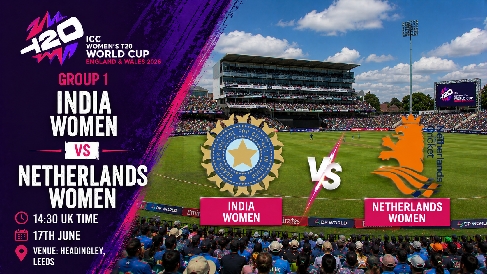 Read more about the article India Women v Netherlands Women – 17 June – Preview & Prediction