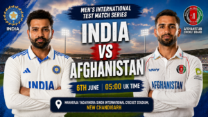 India v Afghanistan Test Preview 6th June 26