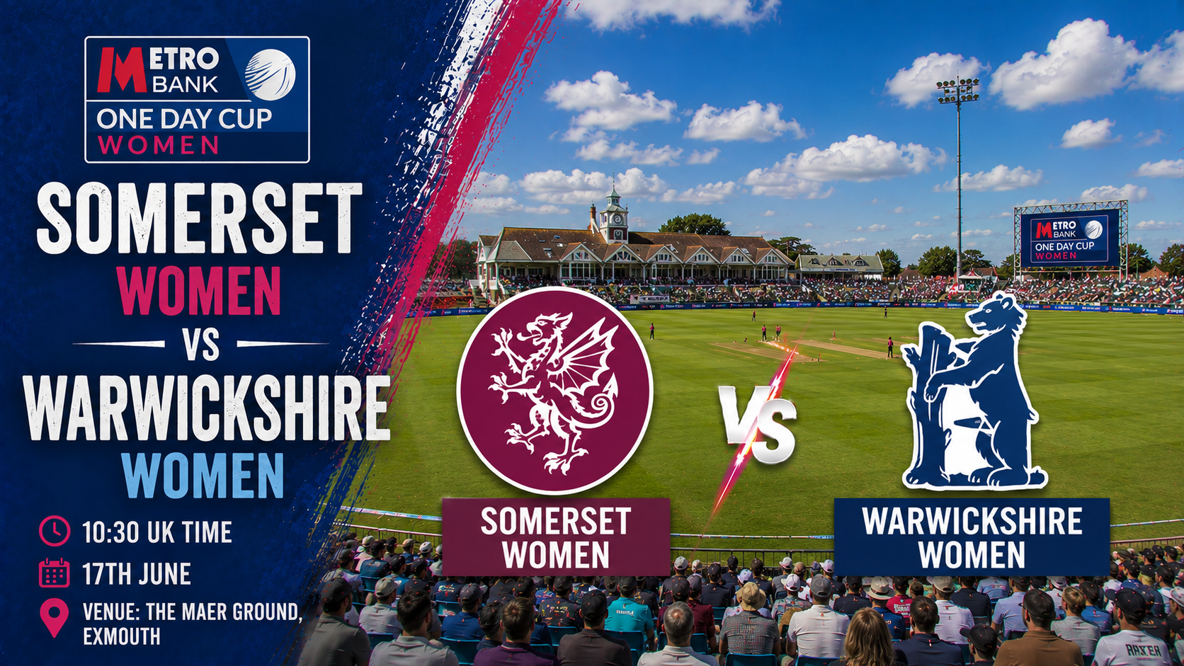 Read more about the article Somerset Women v Warwickshire Women – 17 June – Preview & Prediction