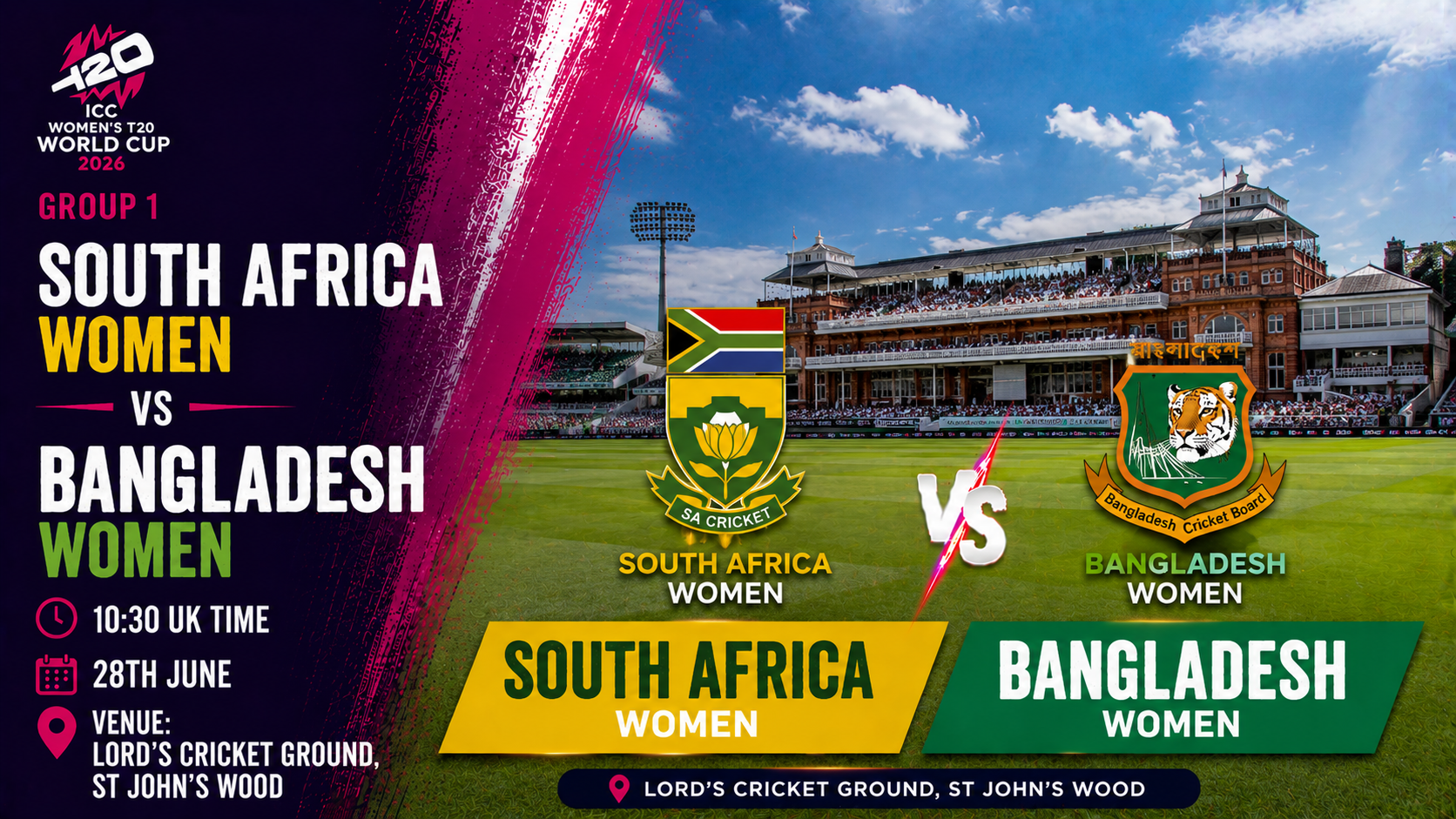 Read more about the article South Africa Women v Bangladesh Women – 28 June – Preview & Prediction