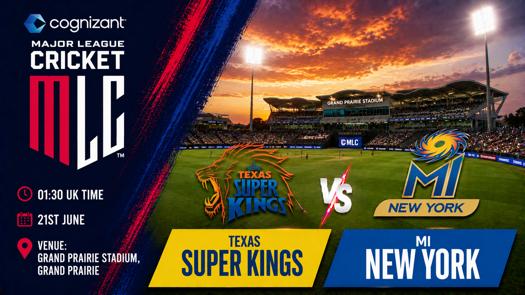 Read more about the article Texas Super Kings v MI New York – 22 June – Preview & Prediction