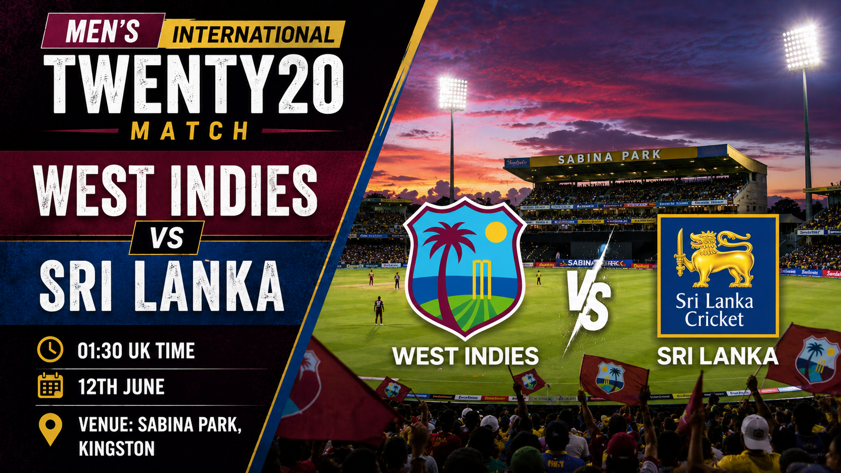 Read more about the article West Indies v Sri Lanka – 12 June – Preview & Prediction