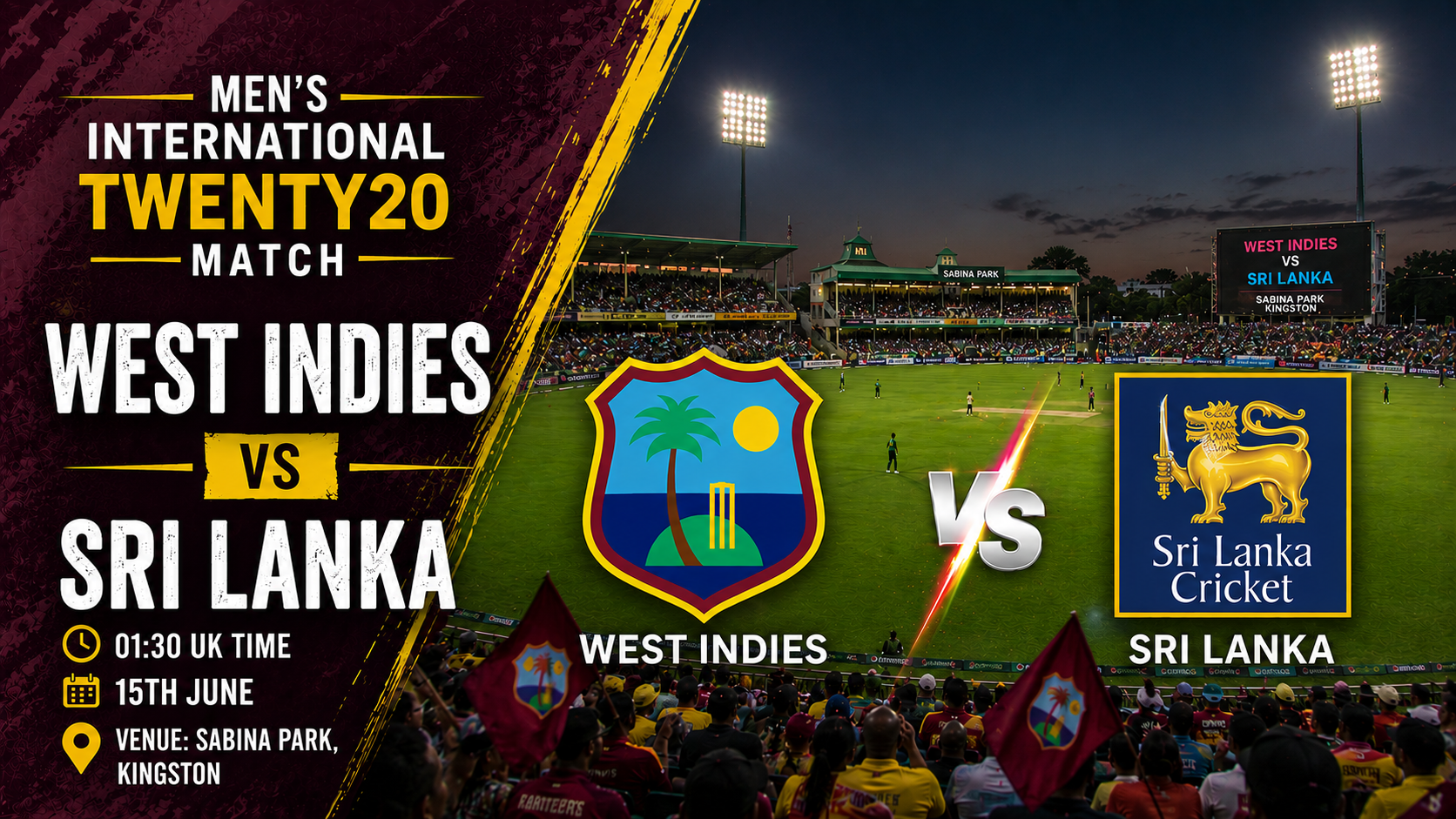 Read more about the article West Indies v Sri Lanka – 15 June – Preview & Prediction
