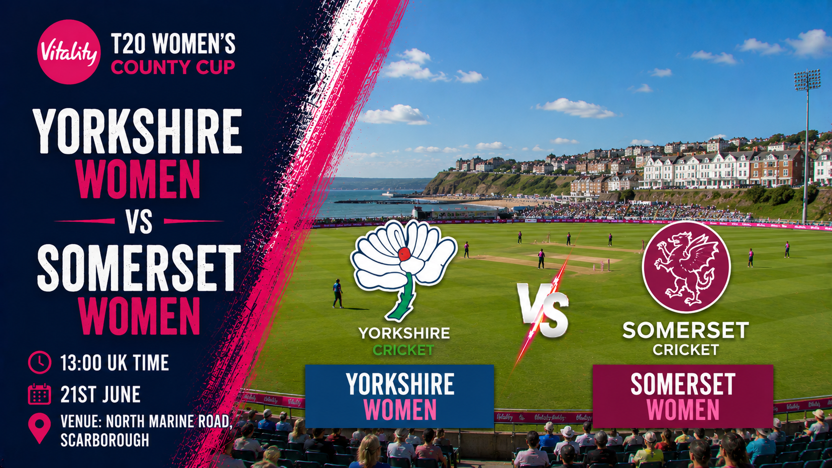 Read more about the article Yorkshire Women v Somerset Women – 21 June – Preview & Prediction
