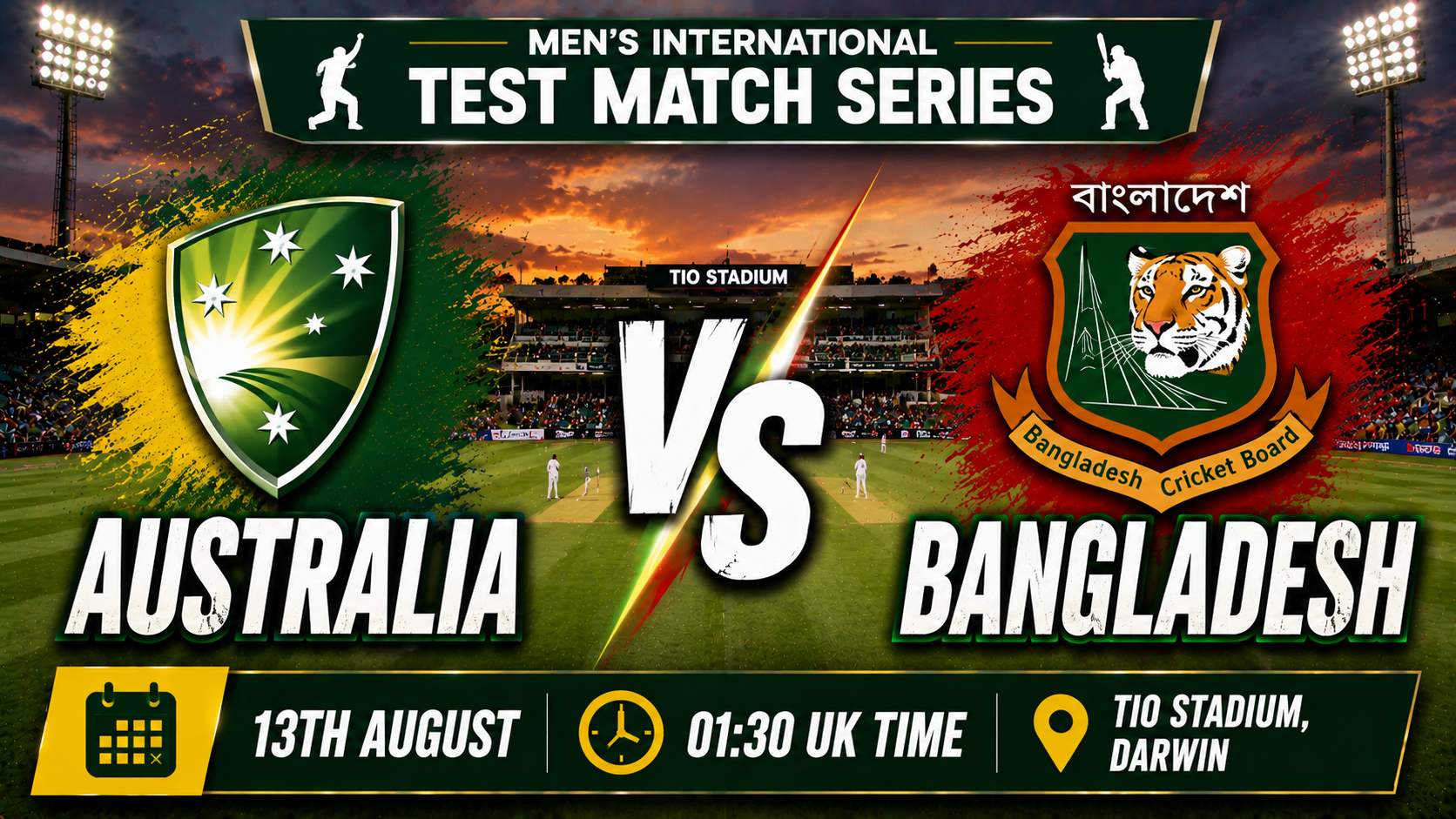Read more about the article Australia v Bangladesh – 13 August – Preview & Prediction