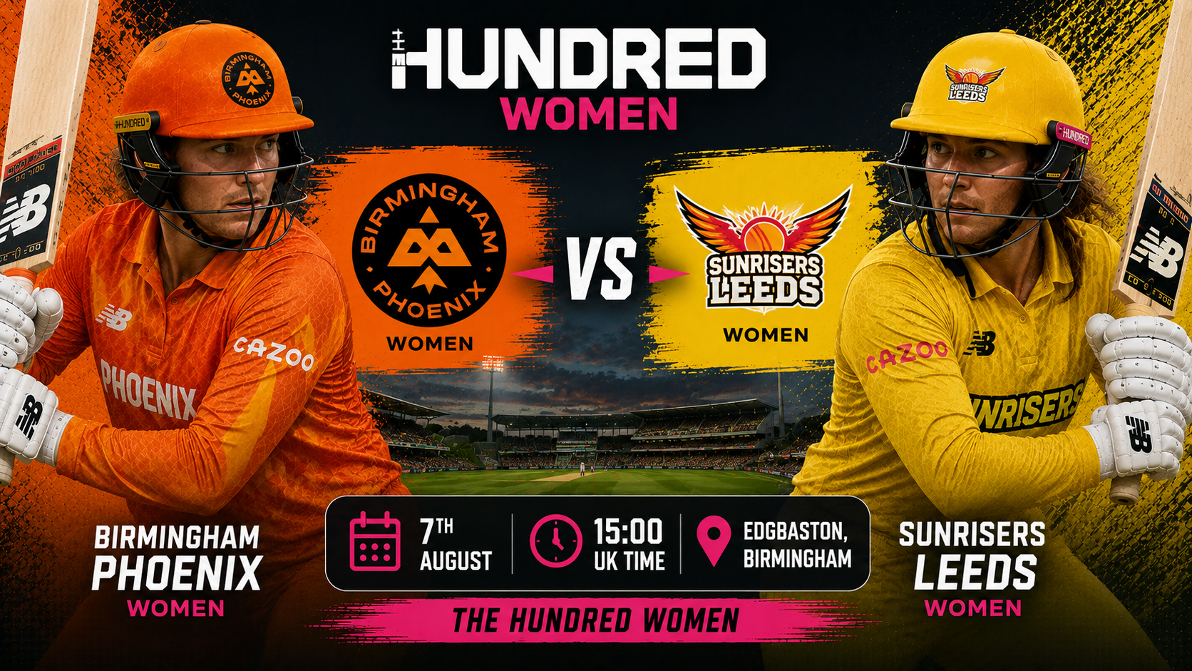 Read more about the article Birmingham Phoenix Women v SunRisers Leeds Women – 7 August – Preview & Prediction