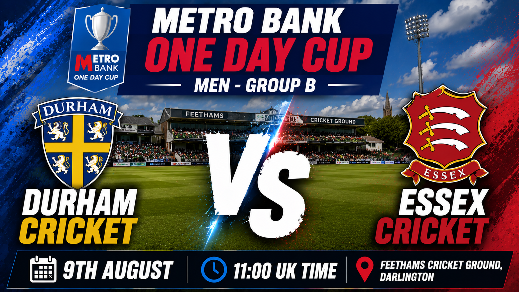 Read more about the article Durham v Essex – 9 August – Preview & Prediction