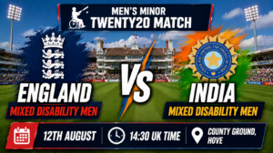 England Mixed Disability Men v India Preview 12th August 26