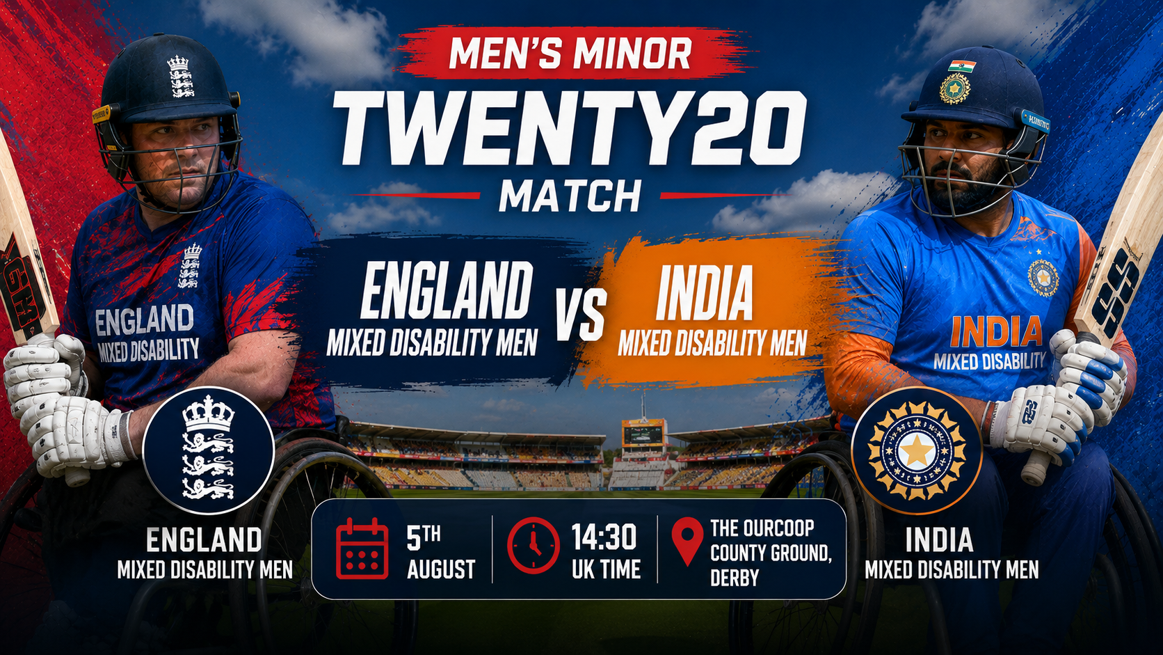 Read more about the article England Mixed Disability Men v India Mixed Disability Men – 5 August – Preview & Prediction