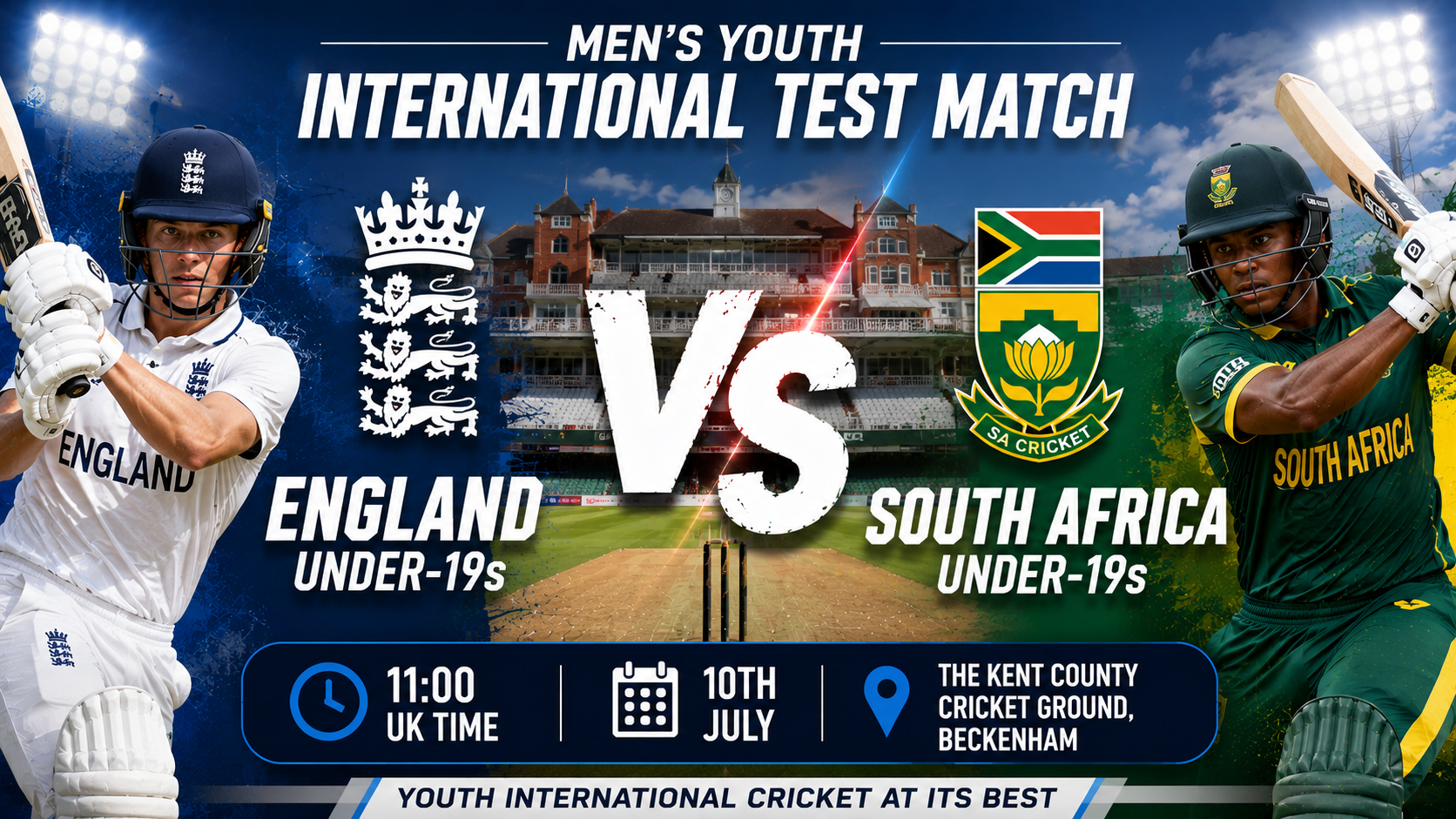 Read more about the article England Under-19s v South Africa Under-19s – 10 July – Preview & Prediction