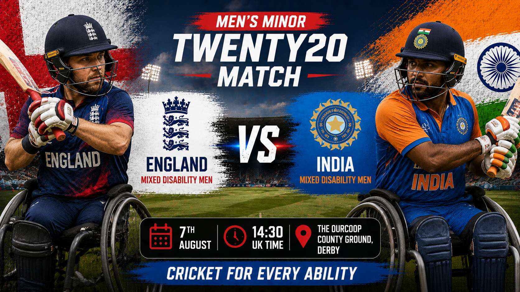 Read more about the article England Mixed Disability Men v India Mixed Disability Men – 7 August – Preview & Prediction