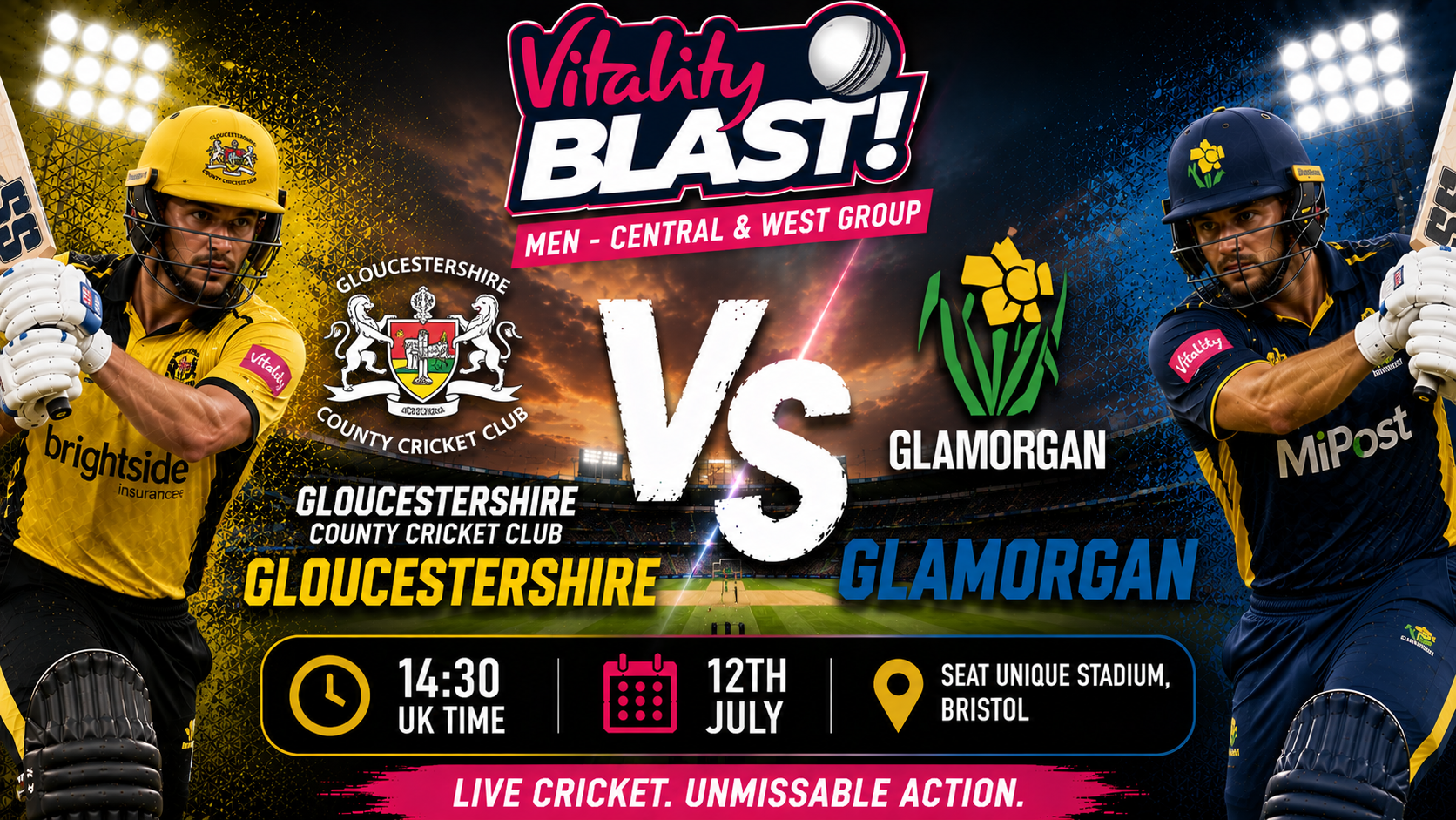 Read more about the article Gloucestershire v Glamorgan – 12 July – Preview & Prediction