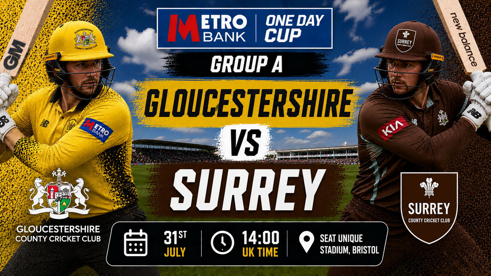 Read more about the article Gloucestershire v Surrey – 31 July – Preview & Prediction
