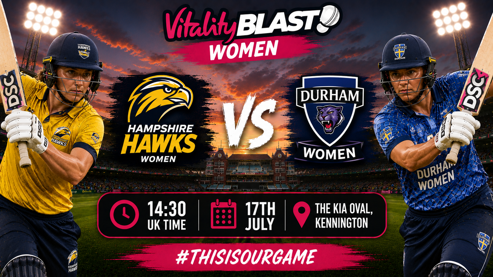 Read more about the article Hampshire Hawks Women v Durham Women – 17 July – Preview & Prediction