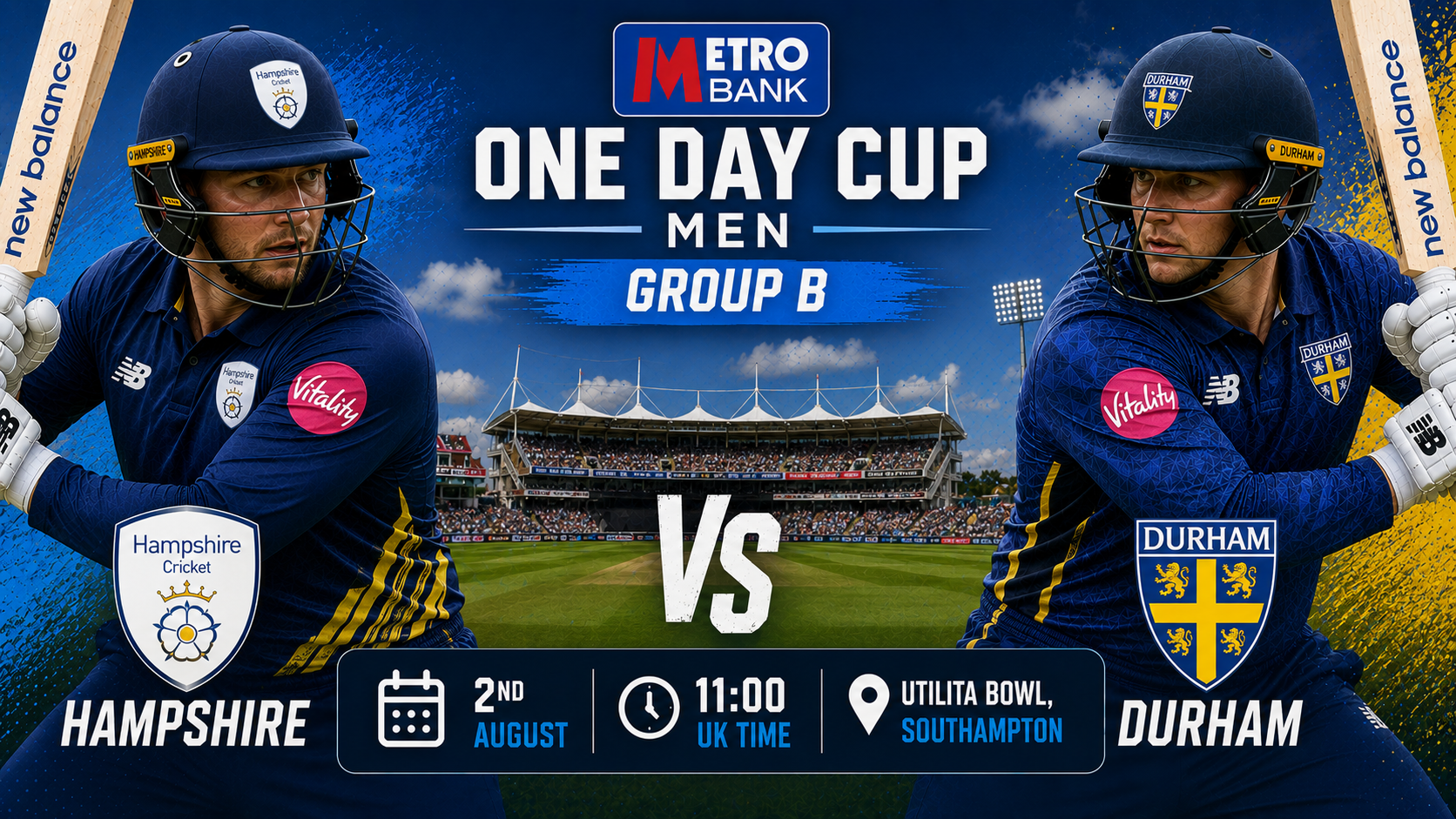 Read more about the article Hampshire v Durham – 2 August – Preview & Prediction