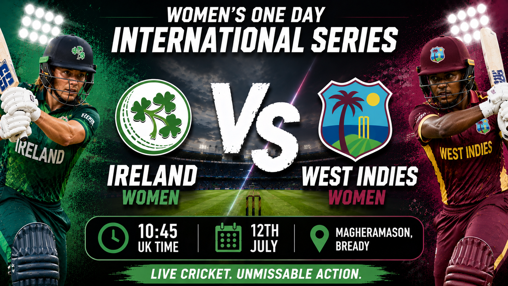 Read more about the article Ireland Women v West Indies Women – 12 July – Preview & Prediction