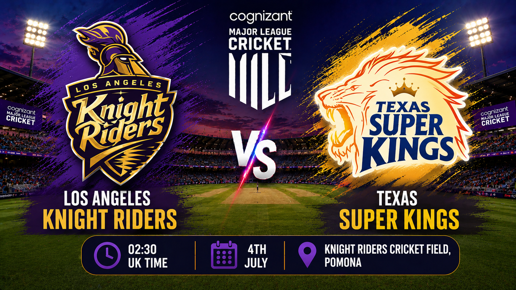 Read more about the article Los Angeles Knight Riders v Texas Super Kings – 4 July – Preview & Prediction