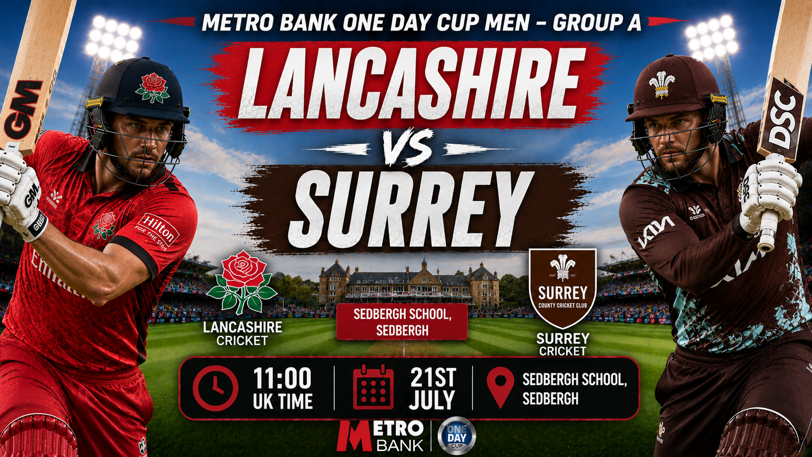 Read more about the article Lancashire v Surrey – 21 July – Preview & Prediction