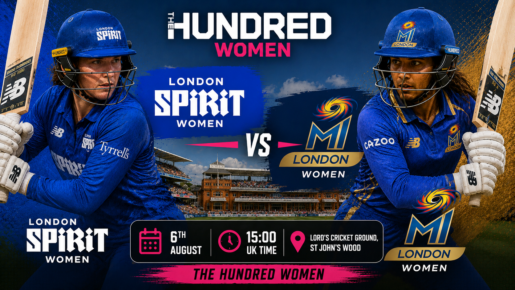 Read more about the article London Spirit Women v MI London Women – 6 August – Preview & Prediction
