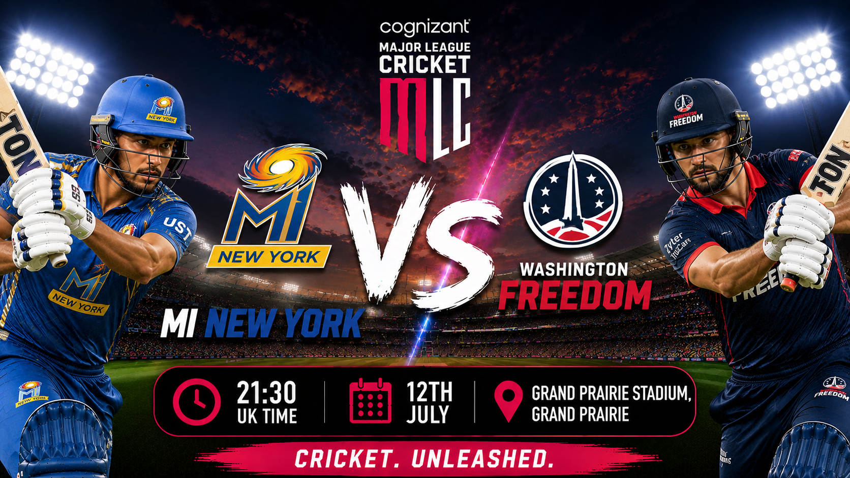 Read more about the article MI New York v Washington Freedom – 12 July – Preview & Prediction