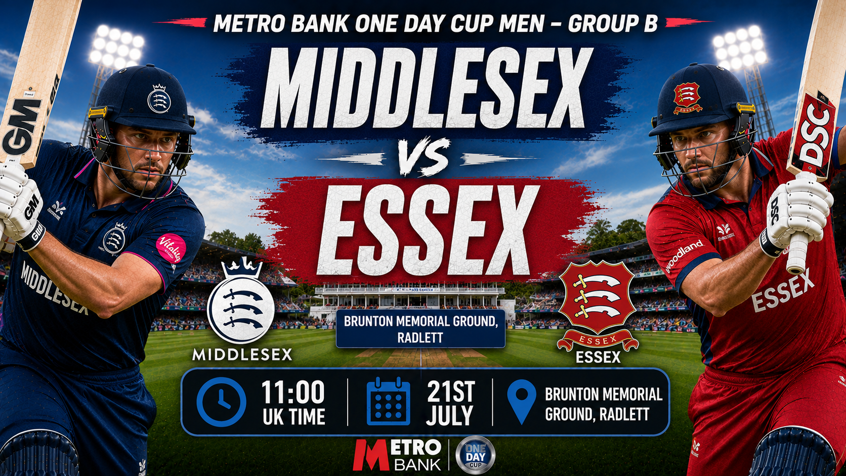 Read more about the article Middlesex v Essex – 21 July – Preview & Prediction